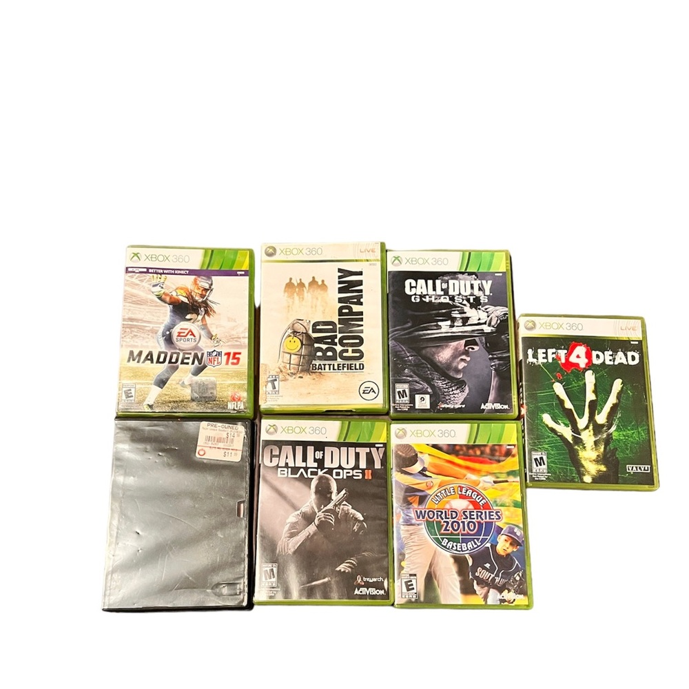 7. Xbox 360 games.